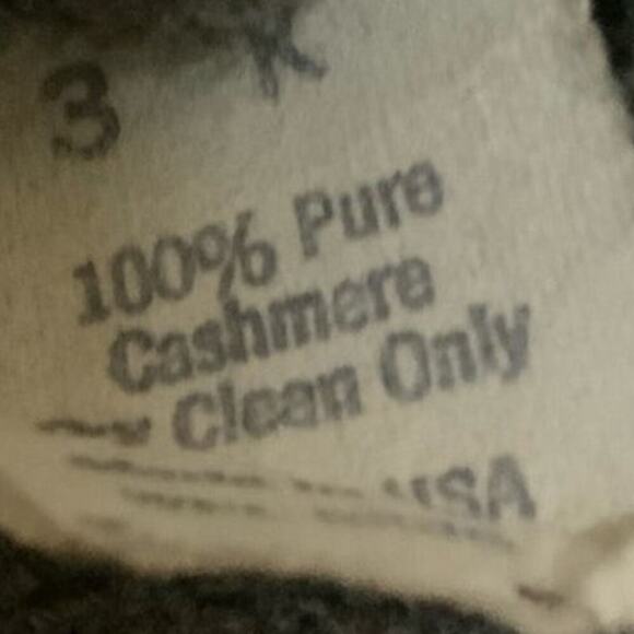 Vintage Garfinckel's 100% Pure Cashmere Sweater Men's Sz XL V-Neck Stretch Tops - Picture 8 of 8